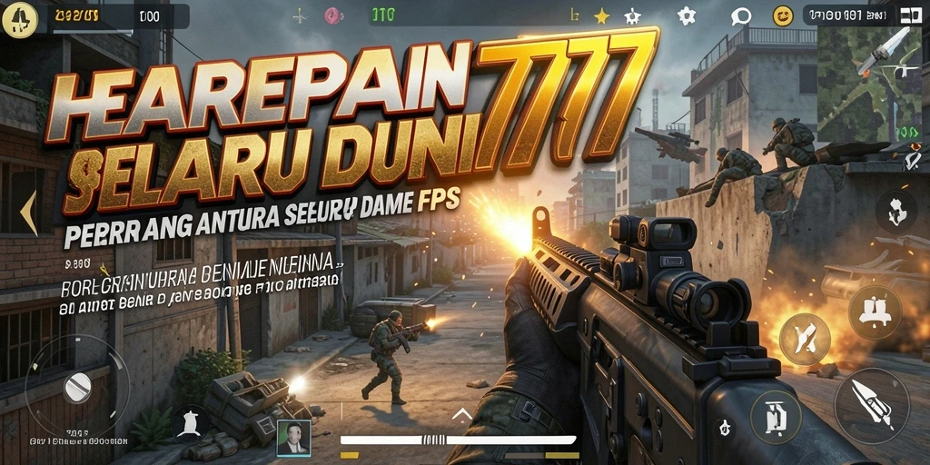 Tangkapan layar gameplay HARAPAN777 menampilkan pertempuran seru FPS.