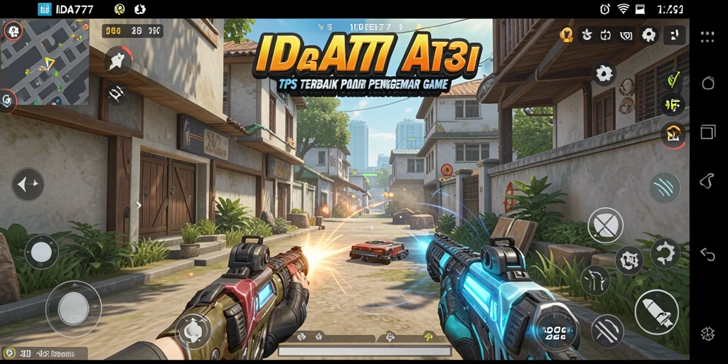 Screenshot gameplay IDA777 menampilkan aksi seru dalam pertempuran TPS.