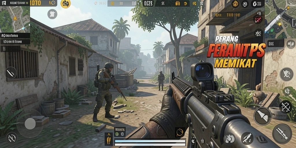 Tampilan gameplay menegangkan di KOKITOTO, aksi FPS yang mendebarkan.