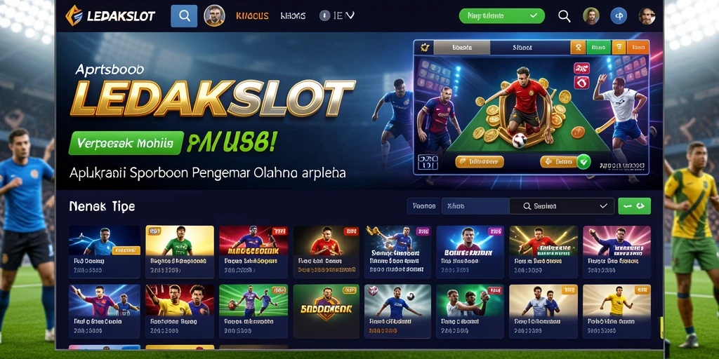 Tampilan screenshot LEDAKSLOT saat bertaruh pada olahraga.