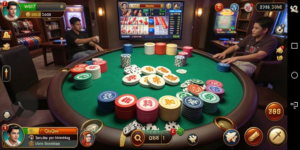 Screenshot utama WG87 menampilkan gameplay QiuQiu yang seru.